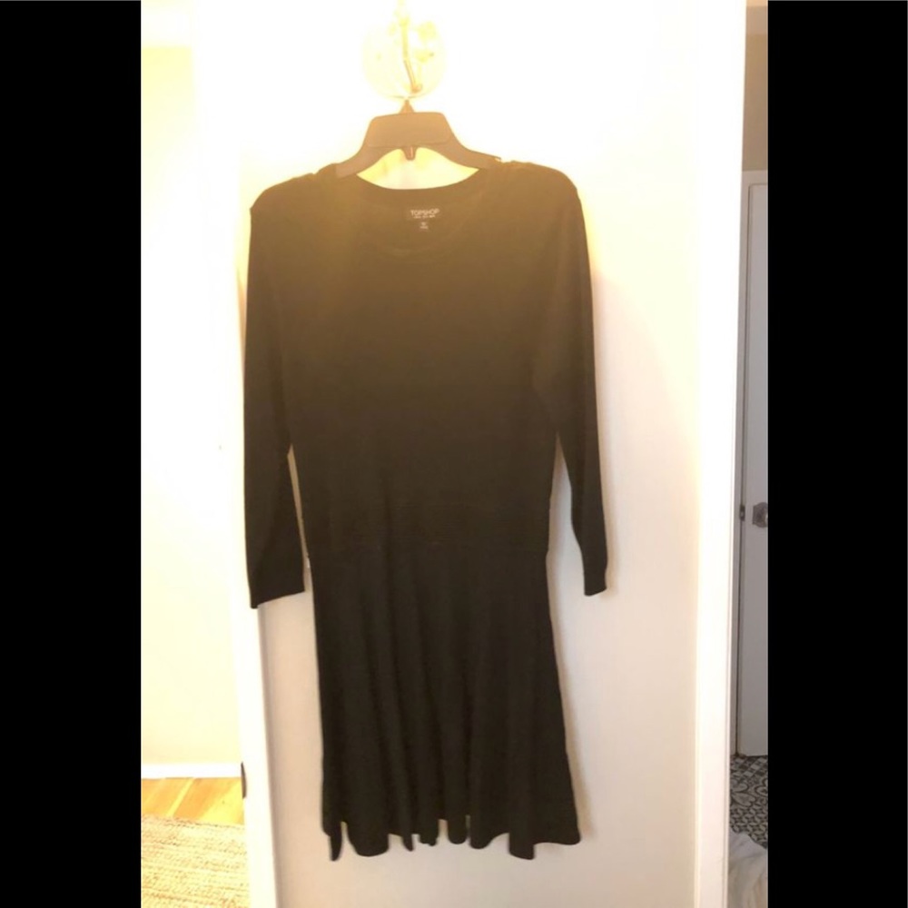 Black top shop dress size 10 worn once